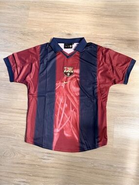 Nike ' Maroon and Navy Soccer Jersey with Club Crest